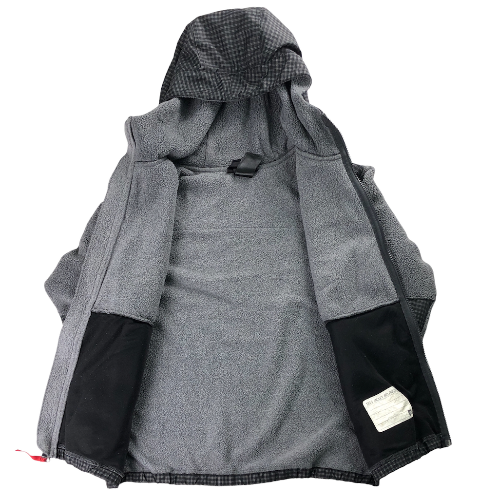 THE NORTH FACE ノースフェイス デナリ フーディー フリースジャケット パーカー フルジップ チェック kids boys