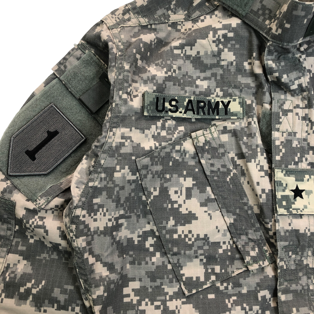 U.S.ARMY ACU デジカモ コンバットジャケット ミリタリージャケット ジップアップ フルジップ 長袖