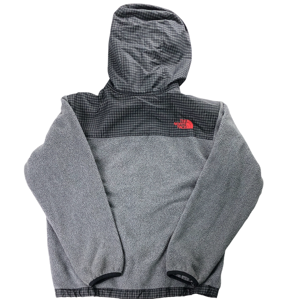 THE NORTH FACE ノースフェイス デナリ フーディー フリースジャケット パーカー フルジップ チェック kids boys