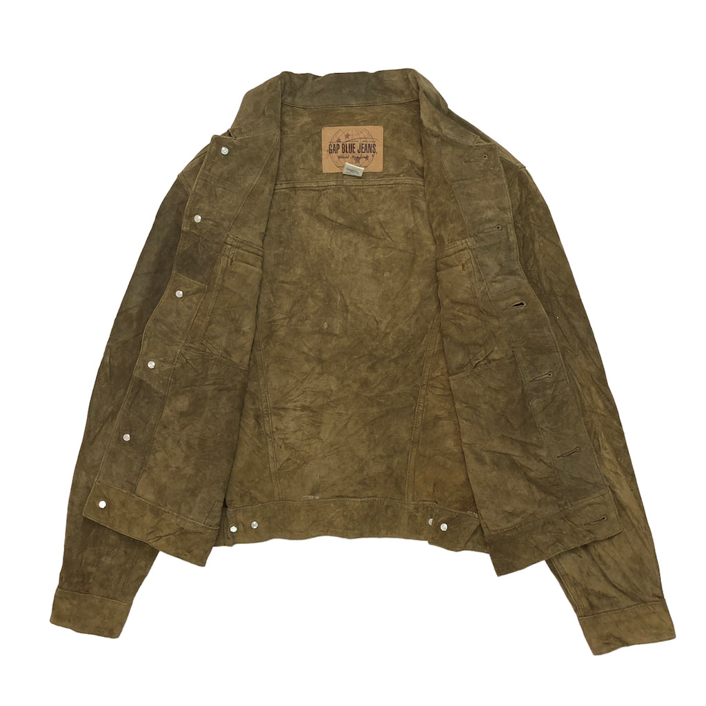 80s 90s vintage OLD GAP ギャップ オールドギャップ スエード レザージャケット 776016−00