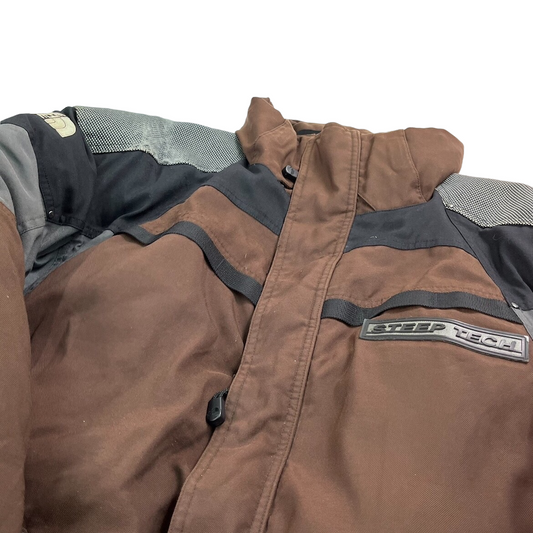90s vintage THE NORTH FACE ザノースフェイス ダウンジャケット フルジップ ジップアップ STEEP TECH 600LTD