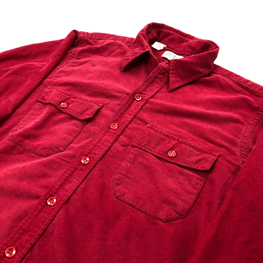 70s vintage L.L.Bean エルエルビーン 筆記体タグ シャモアクロスシャツ  長袖