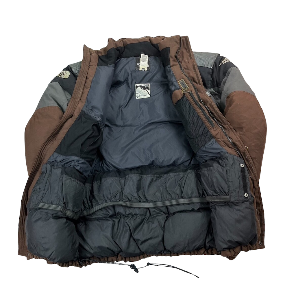 90s vintage THE NORTH FACE ザノースフェイス ダウンジャケット フルジップ ジップアップ STEEP TECH 600LTD