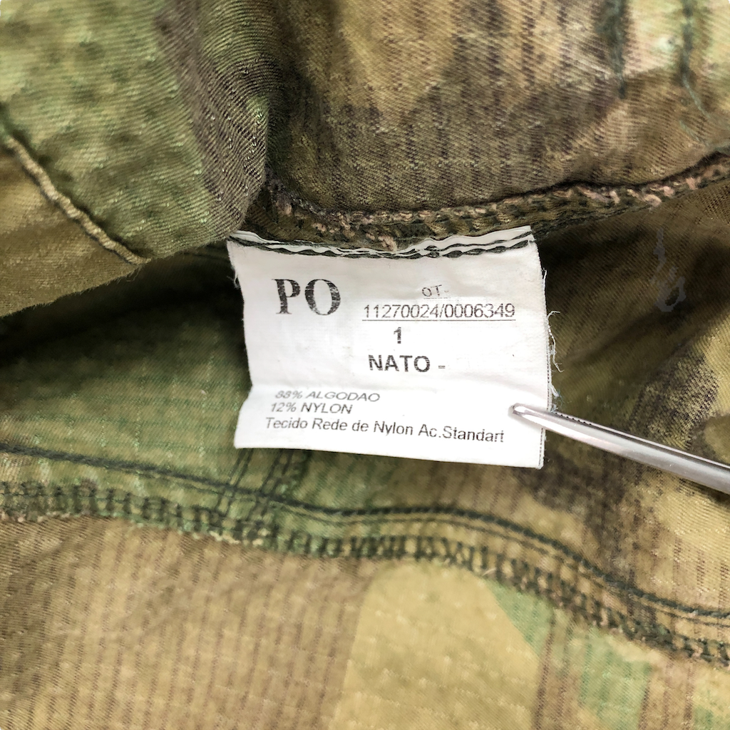 ポルトガル軍 フィールドジャケット ミリタリージャケット リップストップ生地 OPTIジップ 軍モノ