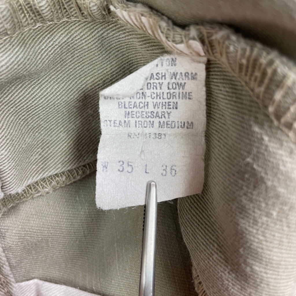 90s vintage USA製 RALPH LAUREN ラルフローレン チノパンツ ロングパンツ 2タック コットン