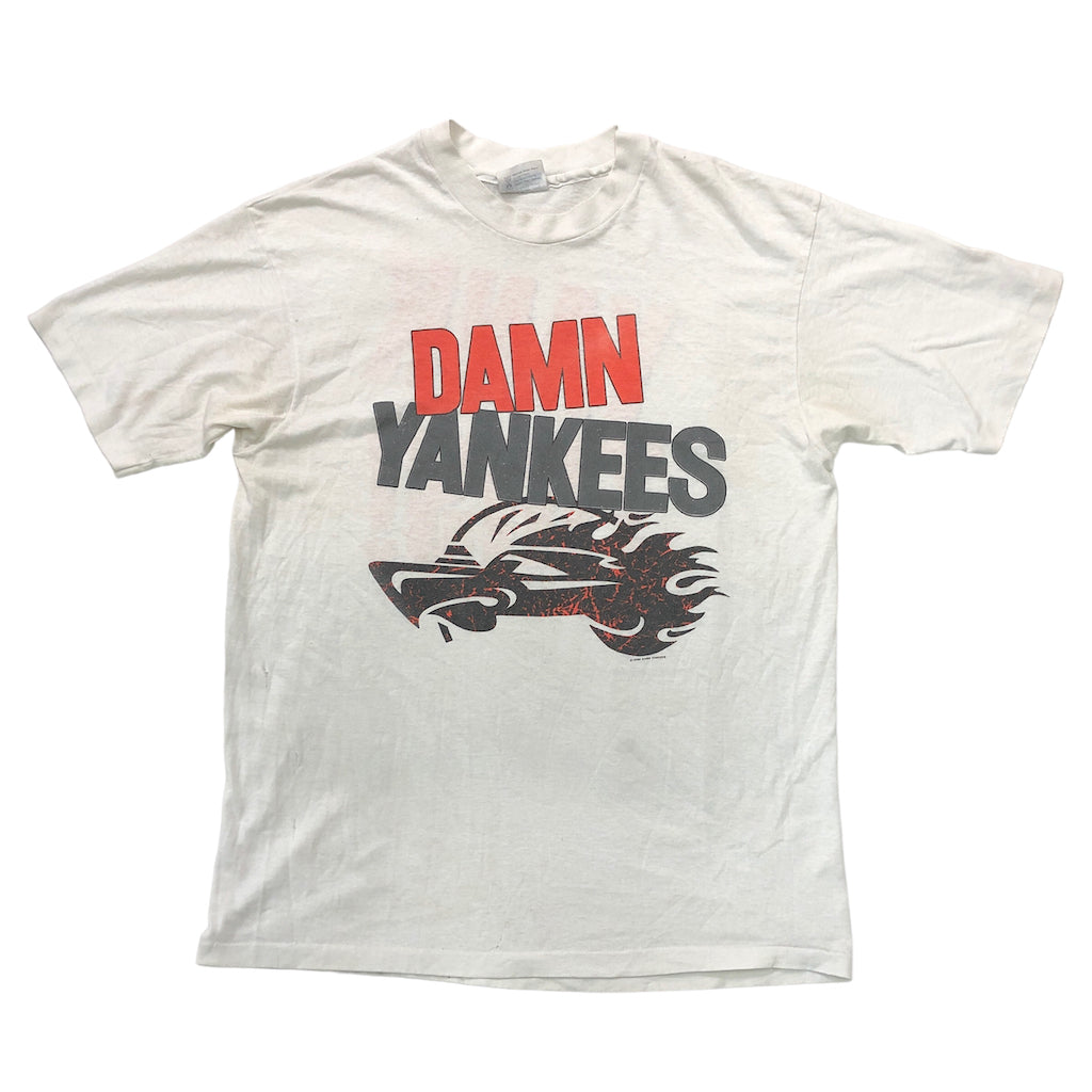 90s vintage USA製 Hanes ヘインズ DAMN YANKEES ダムヤンキース ロックTシャツ バッドTシャツ 1990年