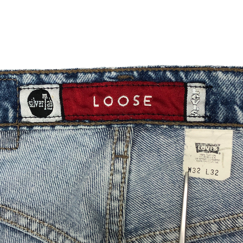 90年代 リーバイス Levi's SILVER TAB シルバータブ LOOSE ルーズ ブラックジーンズ デニムパンツ USA製 レディースL(w29) ヴィンテージ /taa000675