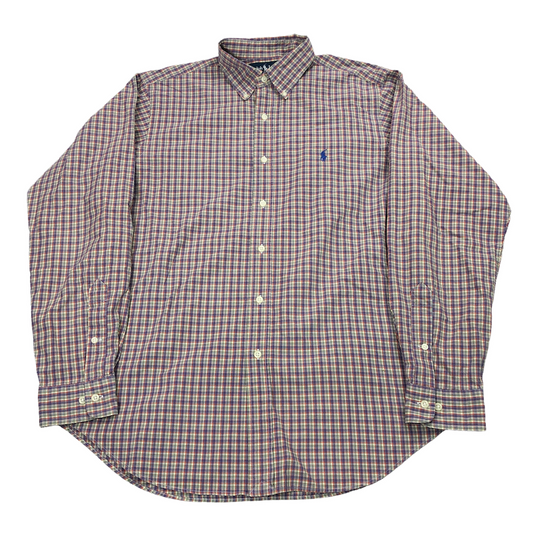 Ralph Lauren ラルフローレン CLASSIC FIT クラシックフィット 長袖シャツ BDシャツ ボタンダウン チャック柄