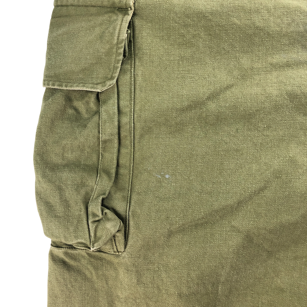 50s vintage M-47前期 French Army フランス軍 実物 ミリタリーパンツ カーゴパンツ 比翼ボタン – 【古着屋3peace】