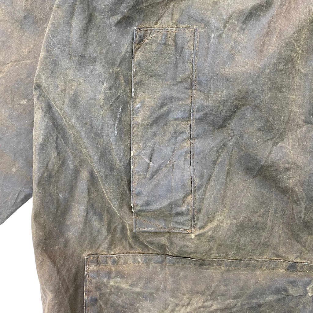 80s vintage イングランド製 Barbour バブアー Beaufort ビューフォート 2ワラント オイルドジャケット ワックスドジャケット フルジップ ジップアップ