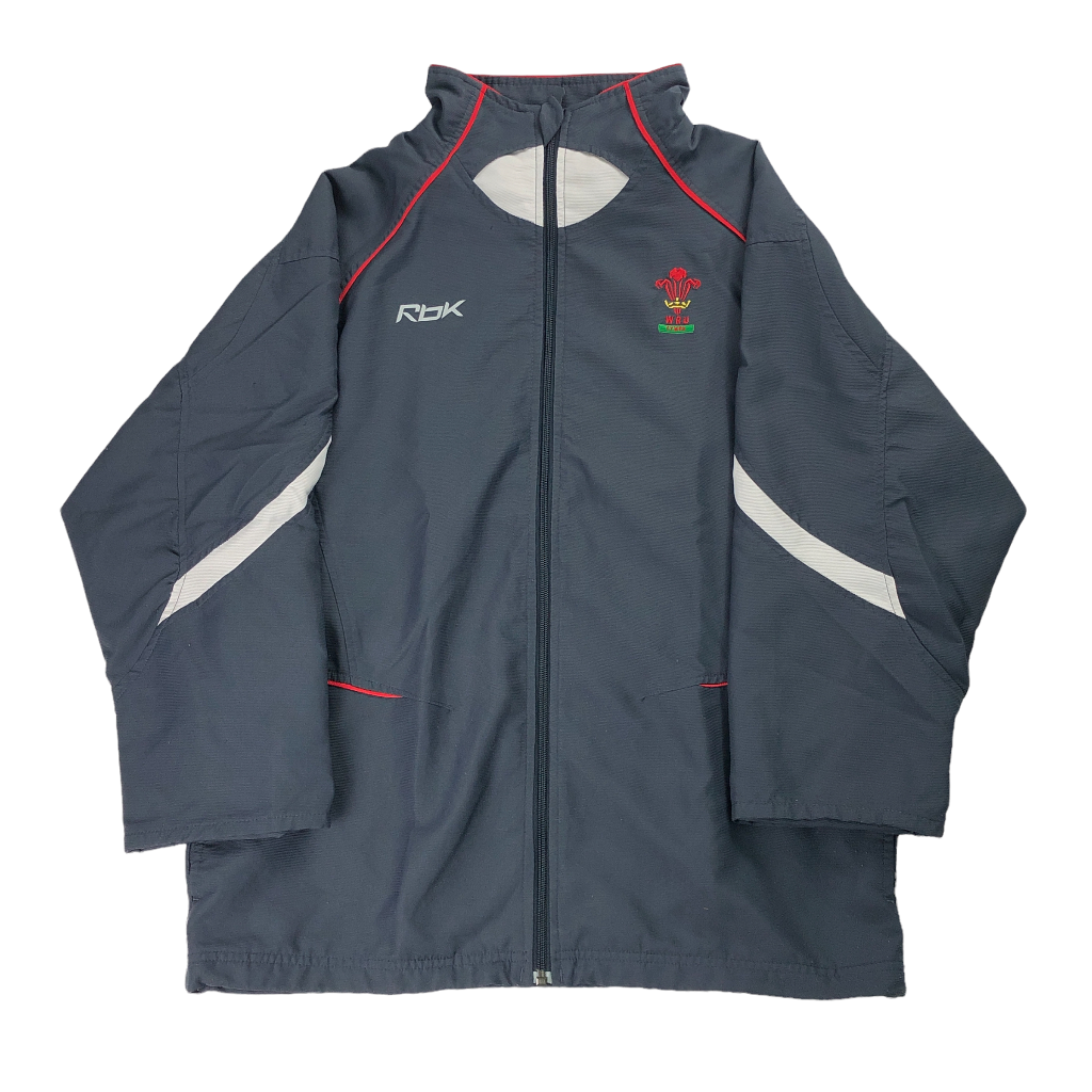 90s Reebok リーボック WRU CYMRU  ナイロンジャケット ジップアップ