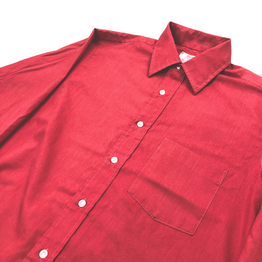 70s vintage Arrow Kent Collection  ブロードシャツ 長袖 無地