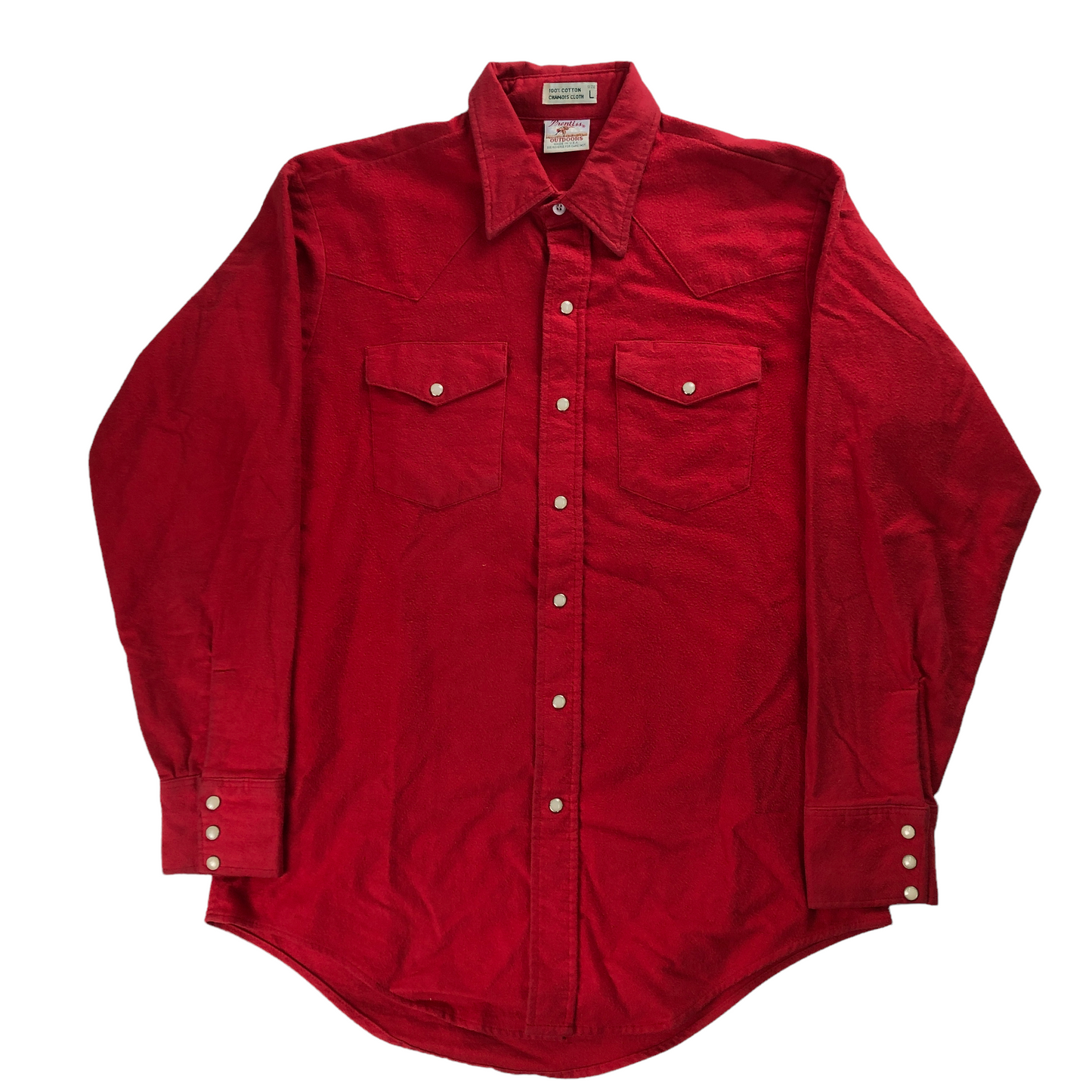 80s vintage Prentiss プレンティス 長袖シャツ ボタンシャツ ボタンダウン 胸ポケット