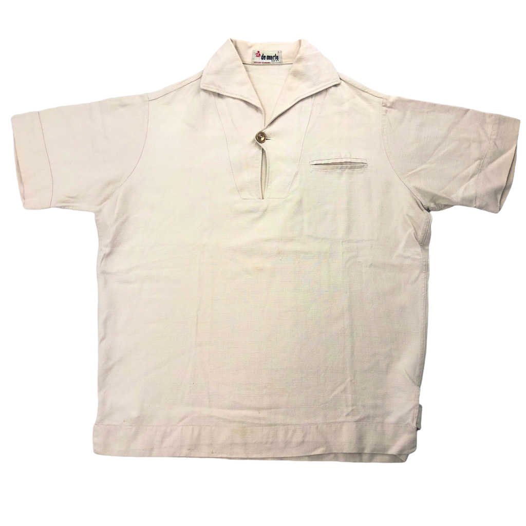 de marly プルオーバー ハーフボタンシャツ 半袖