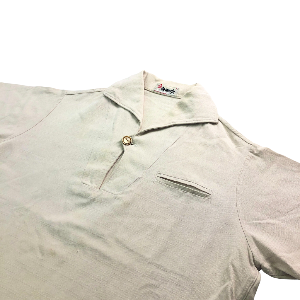 de marly プルオーバー ハーフボタンシャツ 半袖
