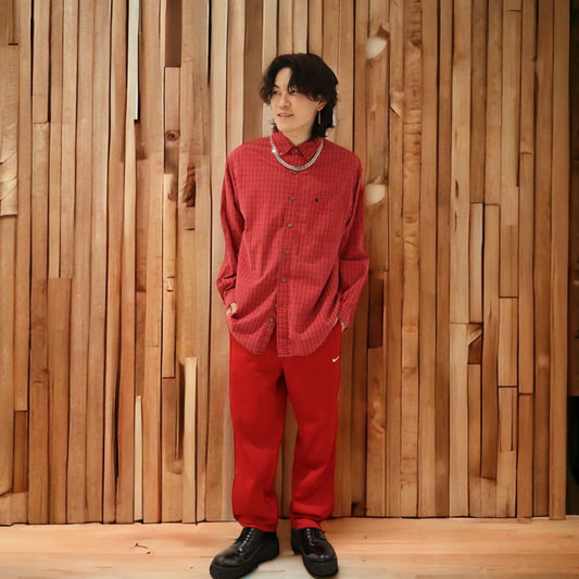 【ラスカ茅ヶ崎店】staff select 【長袖シャツ】×【NIKE トラックパンツ】