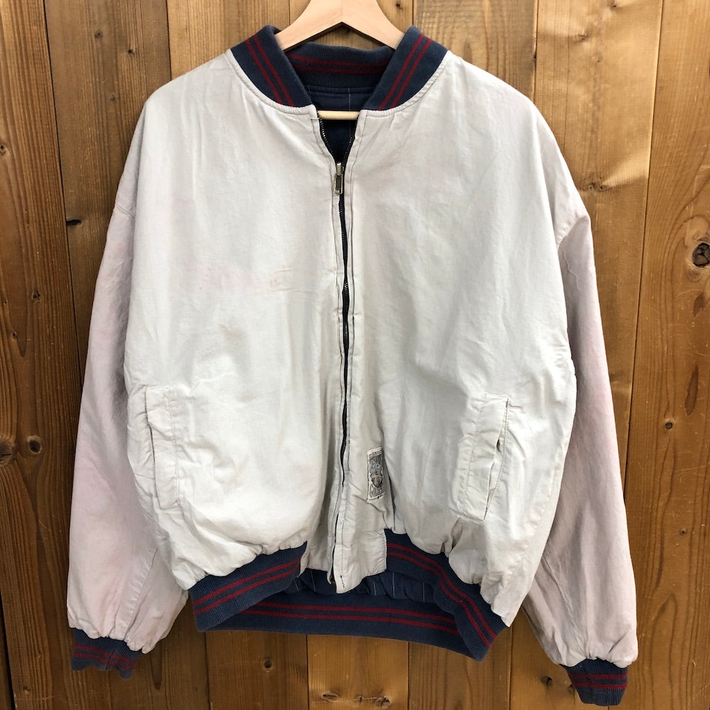 90s vintage MIRAGE ミラージュ MLB BRAVES ブレーブス COOPERSTOWM クーパーズタウン スタジャン コットン リバーシブル
