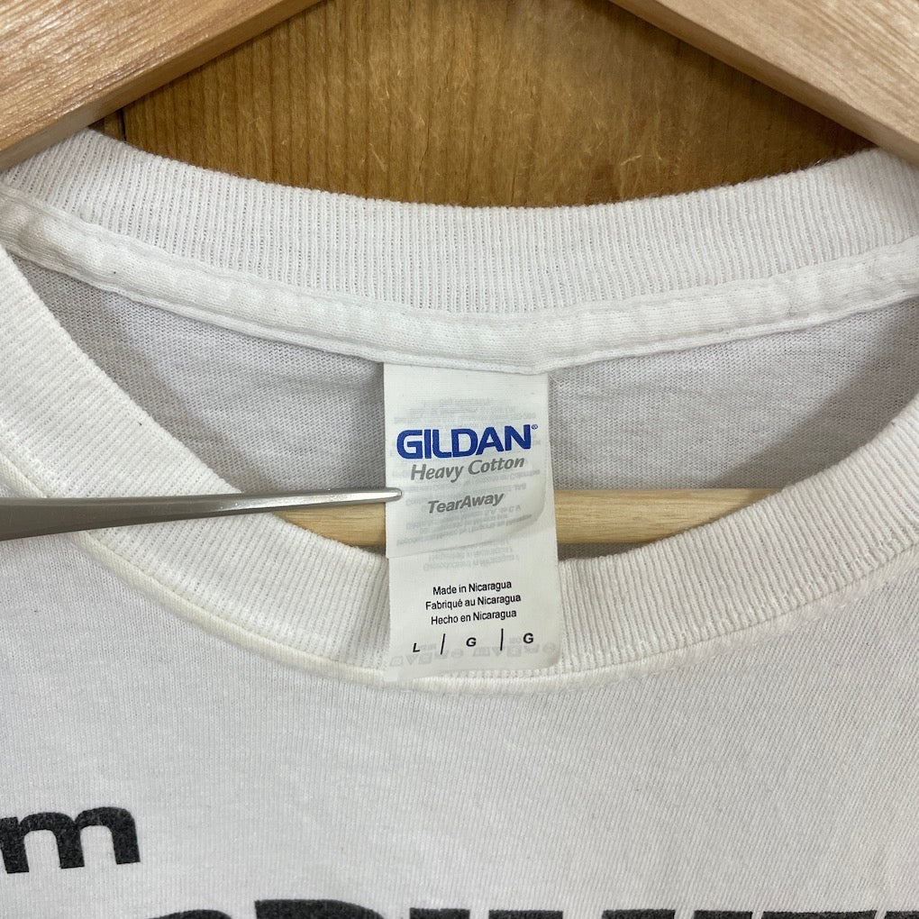GILDAN ギルダン 45rpm THE PLIMITIVES stop killing プリントTシャツ 半袖 カットソー 古着/USED
