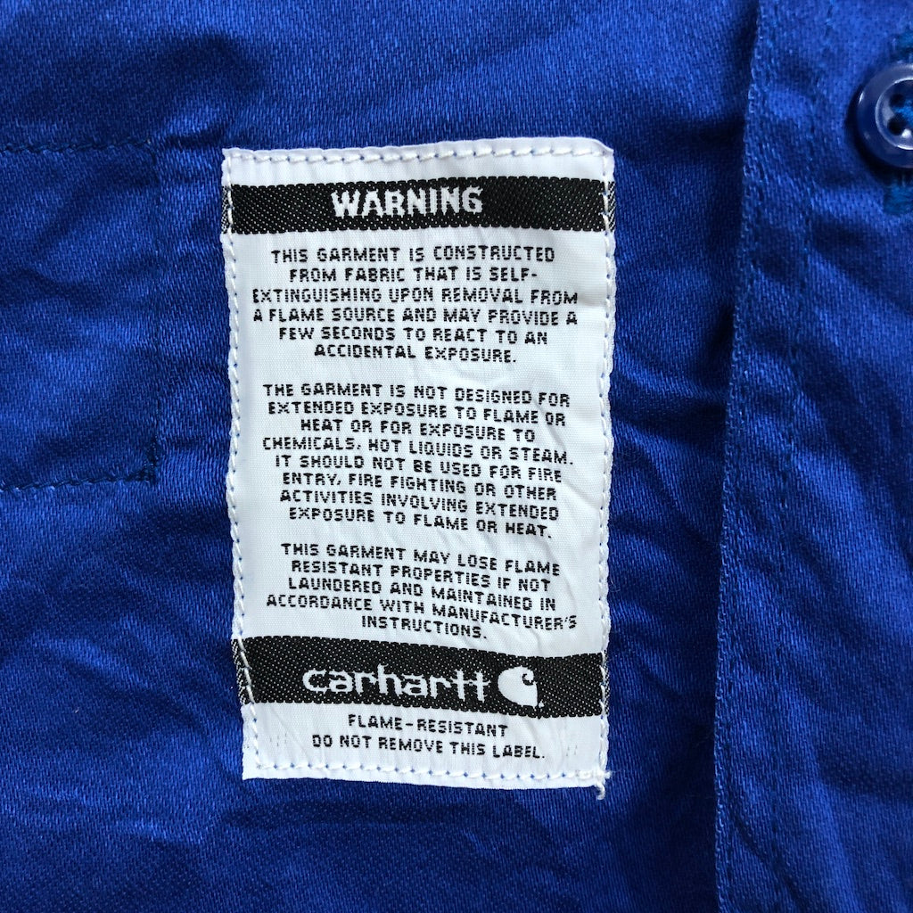 Carhartt カーハート FR 耐火布 ワークシャツ 長袖シャツ 無地