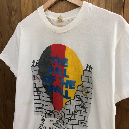 80s vintage アイルランド製 SCREEN STARS スクリーンスターズ 1989年 ベルリンの壁崩壊 Tシャツ