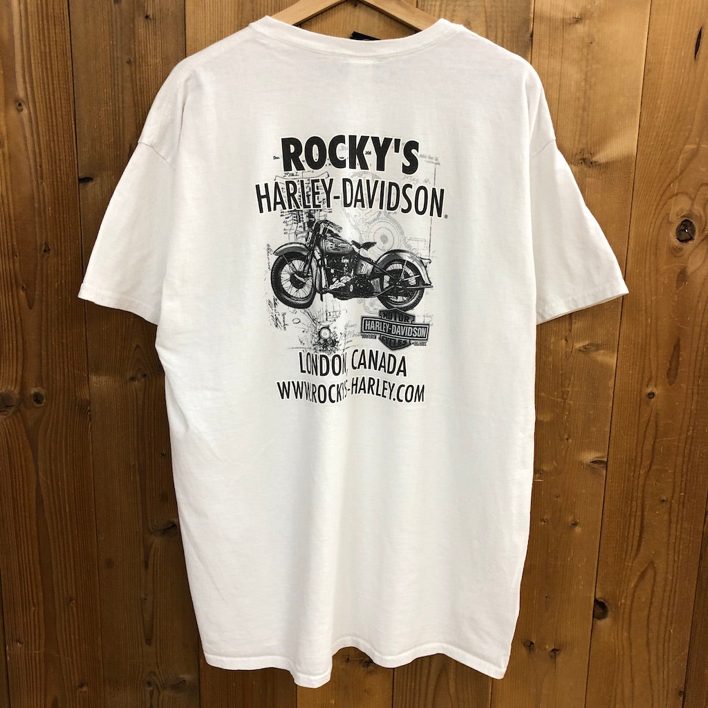 HARLEY-DAVIDSON ハーレーダビットソン ROCKY'S プリントTシャツ 半袖 カットソー バイク