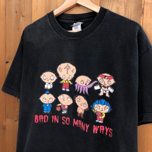 FAMILY GUY ファミリーガイ ステューウィー Tシャツ 半袖 カットソー ビッグプリント キャラクターTシャツ