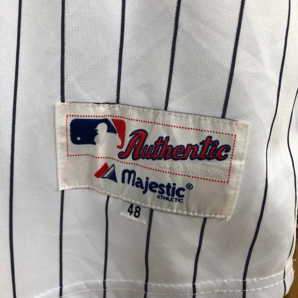 Majestic マジェスティック Minnesota Twins ミネソタツインズ ベースボールシャツ INAUGURAL SEASON 2010 Joe Mauer ジョーマウアー 半袖 ワッペン 刺繍