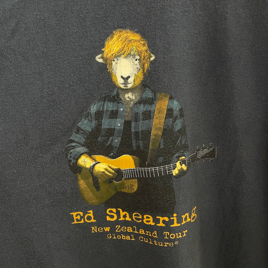 gloval culture グローバルカルチャー Ed Sheeran エド・シーラン ツアーTシャツ プリント  New Zealand Tour