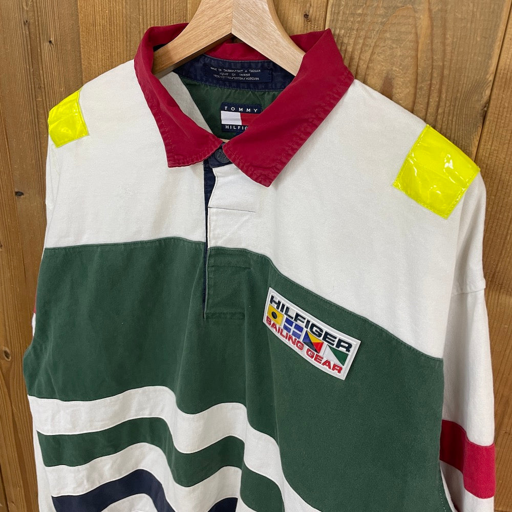 90s vintage TOMMY HILFIGER トミーヒルフィガー SAILING GEAR ラガー