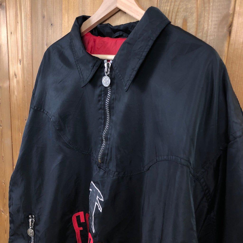 Team NFL CAMPRI TEAMLINE カンプリチームライン ATLNTA FALCONS アトランタファルコンズ ナイロン ジャケット プルオーバー 古着/USED