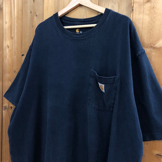 Carhartt カーハート Tシャツ 半袖 カットソー 胸ポケット ワンポイントロゴ 無地