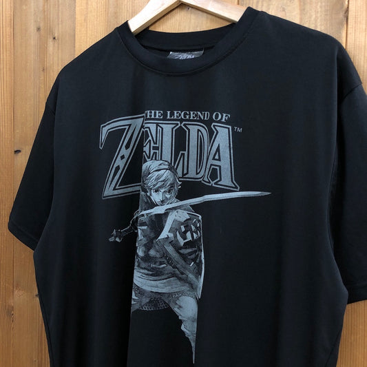 THE LEGEND OF ZELDA ゼルダの伝説 リンク ゲームTシャツ 半袖 カットソー ビッグプリント