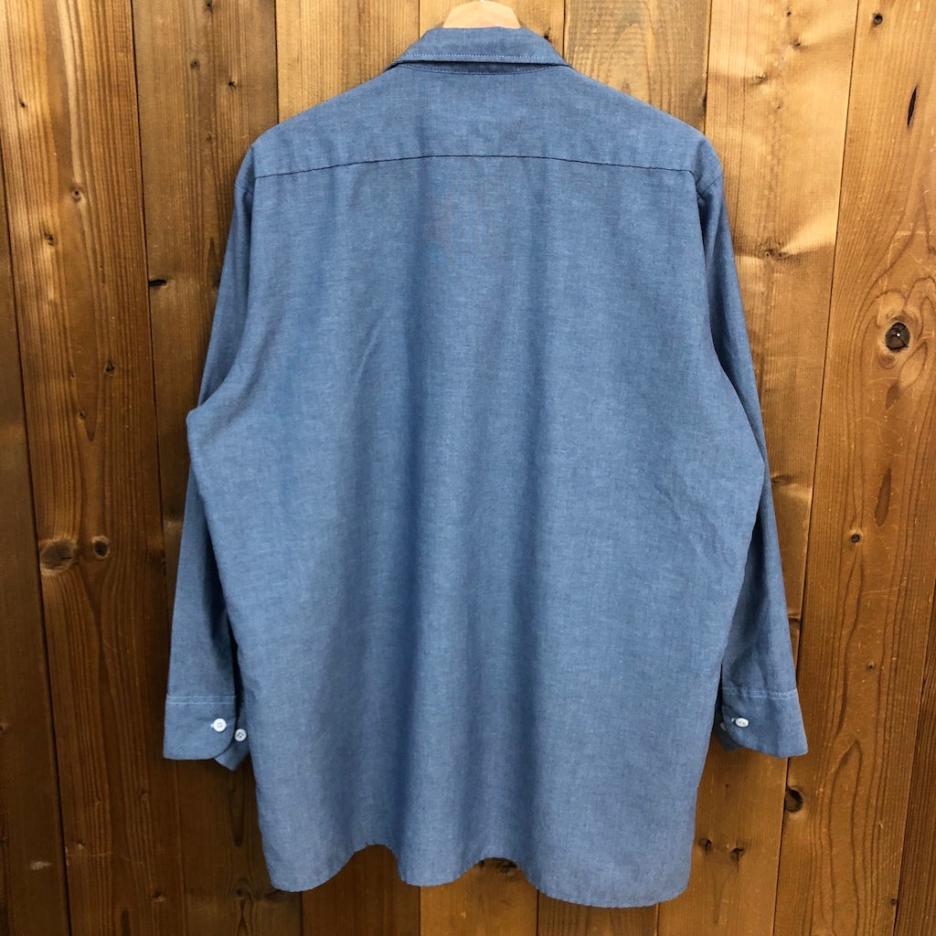 Dickies ディッキーズ 長袖シャツ ワークシャツ ブルー