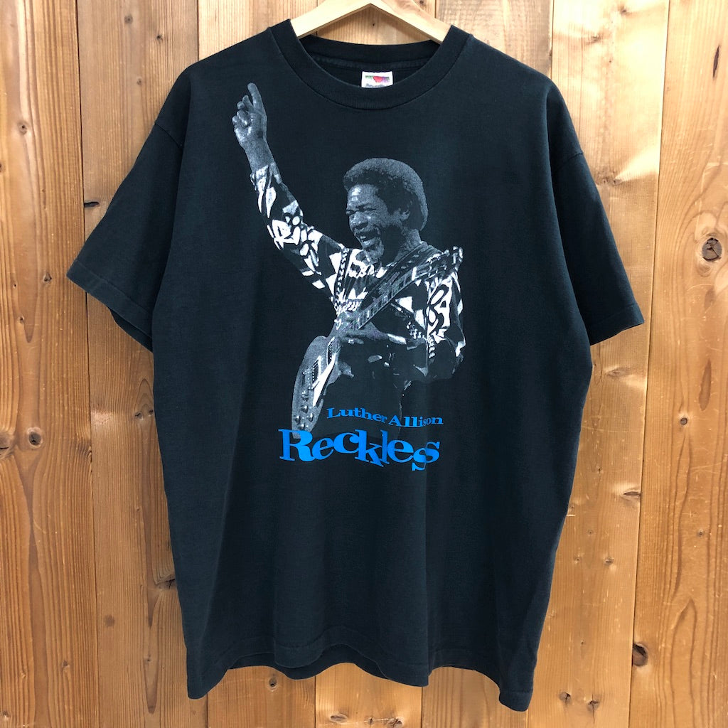 FRUIT OF THE LOOM フルーツオブザルーム Luther Allison ルーサーアリスン プリントTシャツ 半袖 カットソー ツアーT