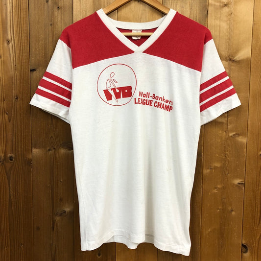 USA製 90s vintage Bantam フットボールTシャツ 半袖 カットソー ビッグプリント バックプリント