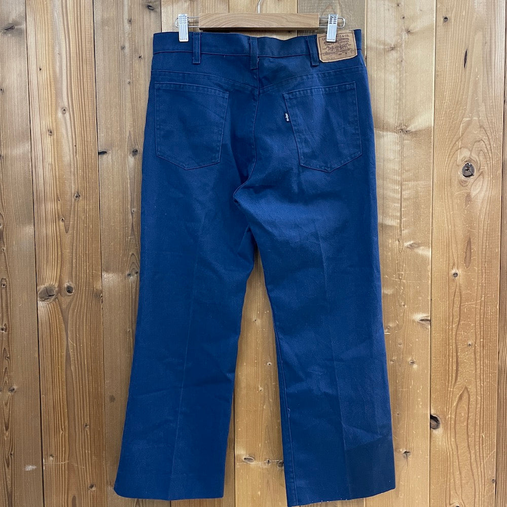 70s vintage USA製 Levi's リーバイス 916 HUSKY 紺タグ ロングパンツ 42TALON ブーツカット W33