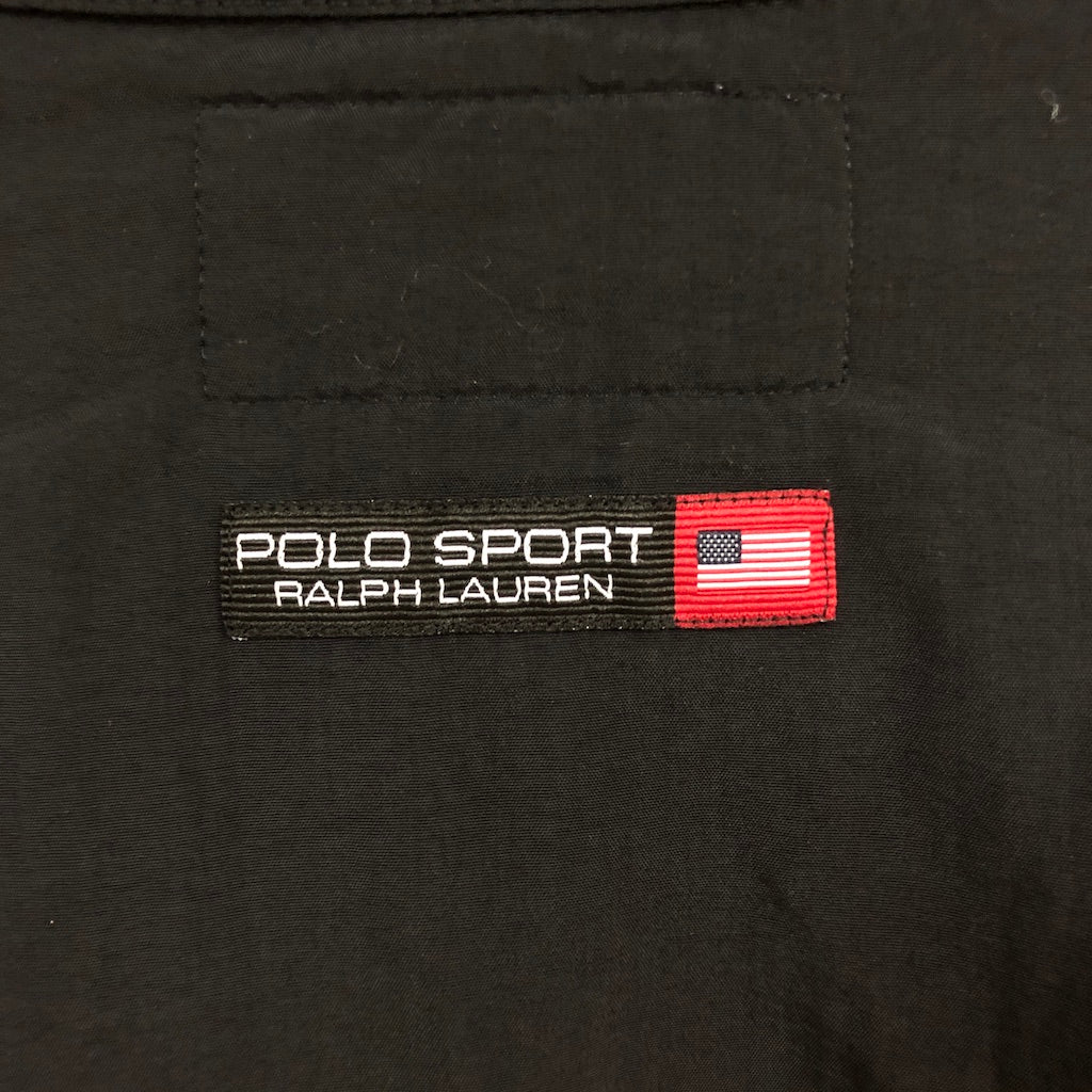 POLO SPORT ポロスポーツ Ralph Lauren ラルフローレン 長袖シャツ フィッシングシャツ ナイロン ポリエステル ブラック