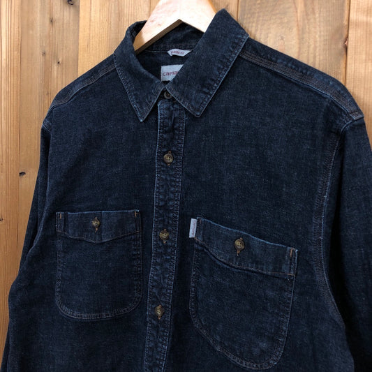 Carhartt カーハート デニムシャツ 長袖シャツ ダブルポケット インディゴブルー