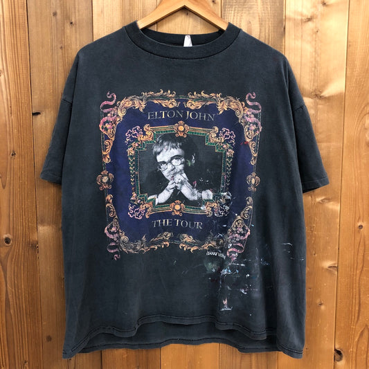 90s vintage Sportswear スポーツウェア ELTONJOHN エルトンジョン プリントTシャツ ツアーT 半袖 カットソー