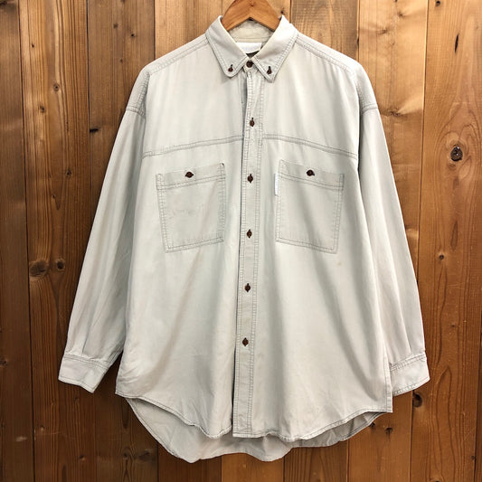 80s vintage adidas アディダス 長袖シャツ BDシャツ ボタンダウン