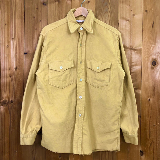 70s vintage FROSTPROOF フロストプルーフ ヘビーコットン 長袖シャツ 無地