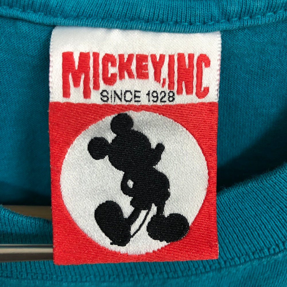 90s vintage MICKEY,INC ミッキーマウス ウォルト ディズニー ファンタジア キャラクター プリント Tシャツ 半袖 カットソー