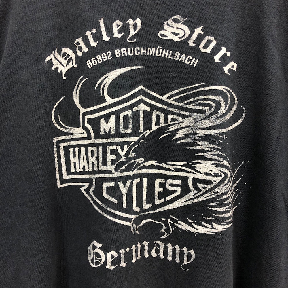 90s vintage USA製 HARLEY-DAVIDSON ハーレーダビッドソン HOULOUBEK BRUCHMÜHLBACH ドイツ  Tシャツ 半袖 カットソー 1992