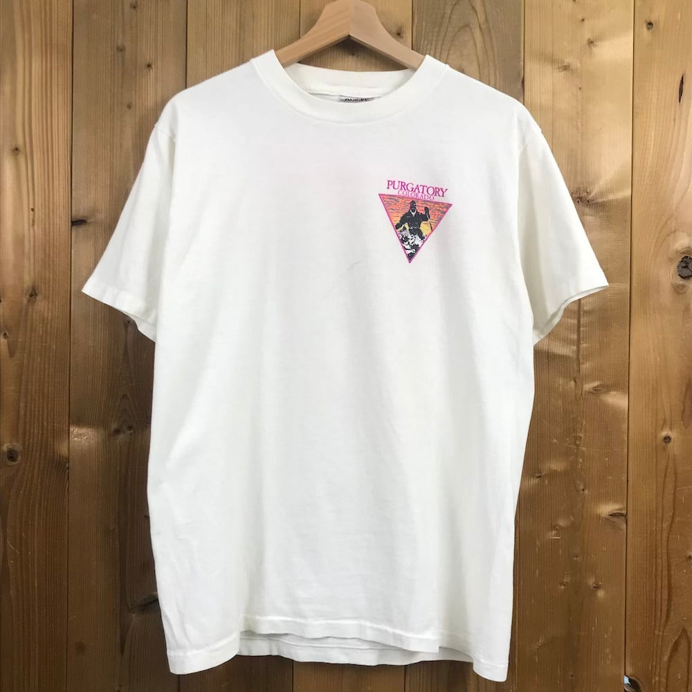 90s vintage USA製 ONEITA オニータ プリントTシャツ PURGATORY COLORADO パーガトリー コロラド リゾートT 古着/USED