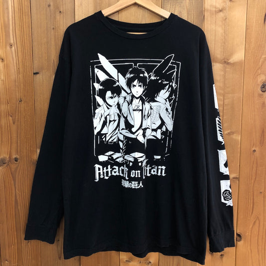 RIPPLE JUNCTION 進撃の巨人 Attack on Titan ロンT アニメT キャラクター Anime Tee ロングTシャツ 長袖 カットソー