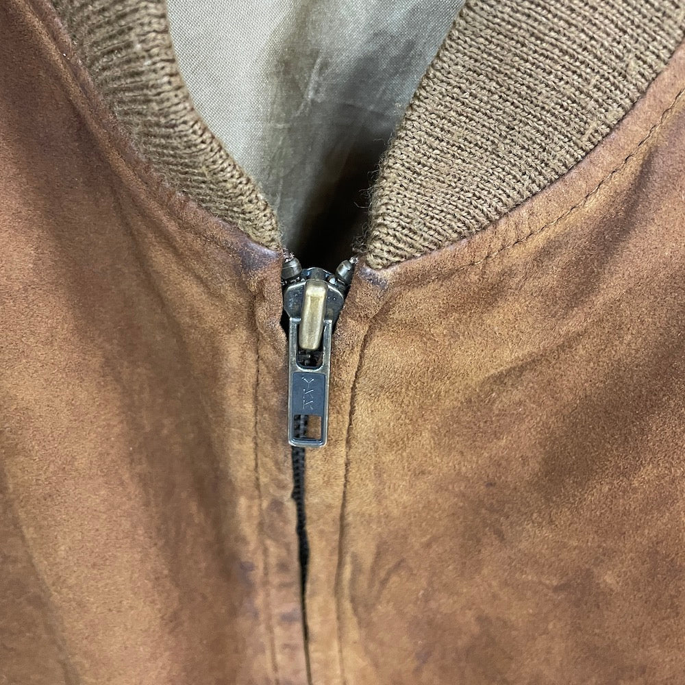 GOLDEN BEAR ゴールデンベアー オールレザー スタジャン ヌバック ジャケット レザージャケット ジップアップ