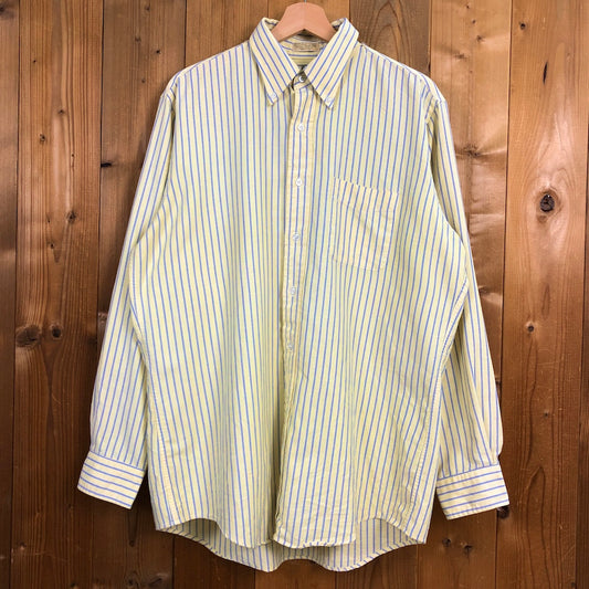 90s vintage USA製 L.L.Bean エルエルビーン  長袖シャツ チェック 16.5 オックスフォオード