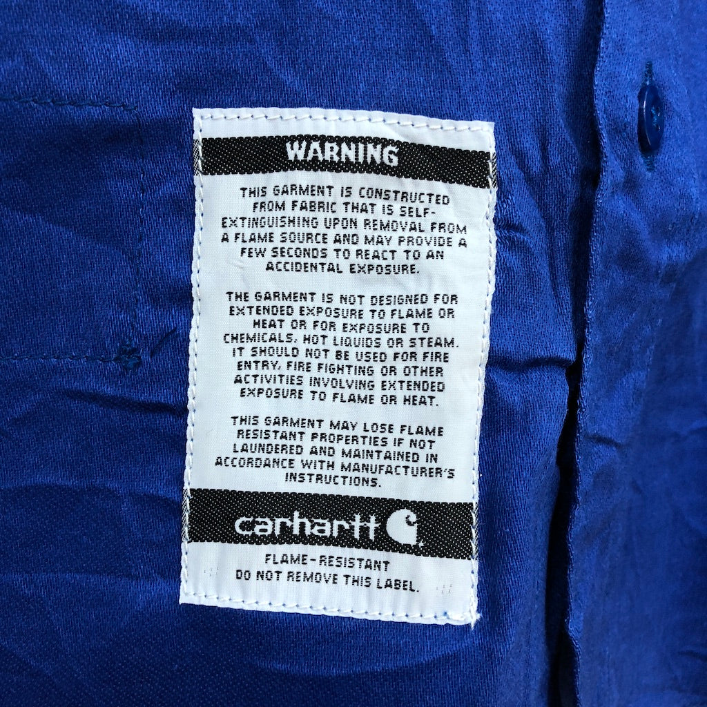 Carhartt カーハート FR 耐火布 ワークシャツ 長袖シャツ