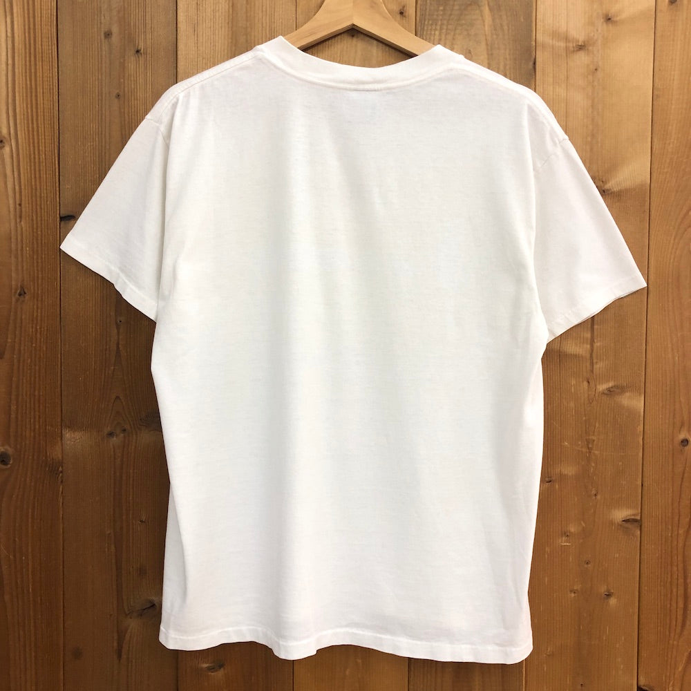 80s 90s vintage USA製 ONEITA オニータ 銀タグ アメリカ JACHO STATE 英字 Tシャツ 半袖 カットソー