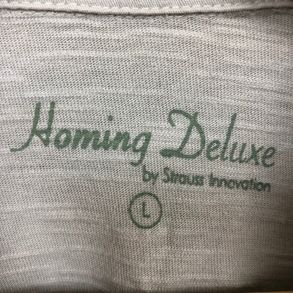 Homing Deluxe by Strauss Innovation ラガーシャツ 長袖 ポロシャツ グレー